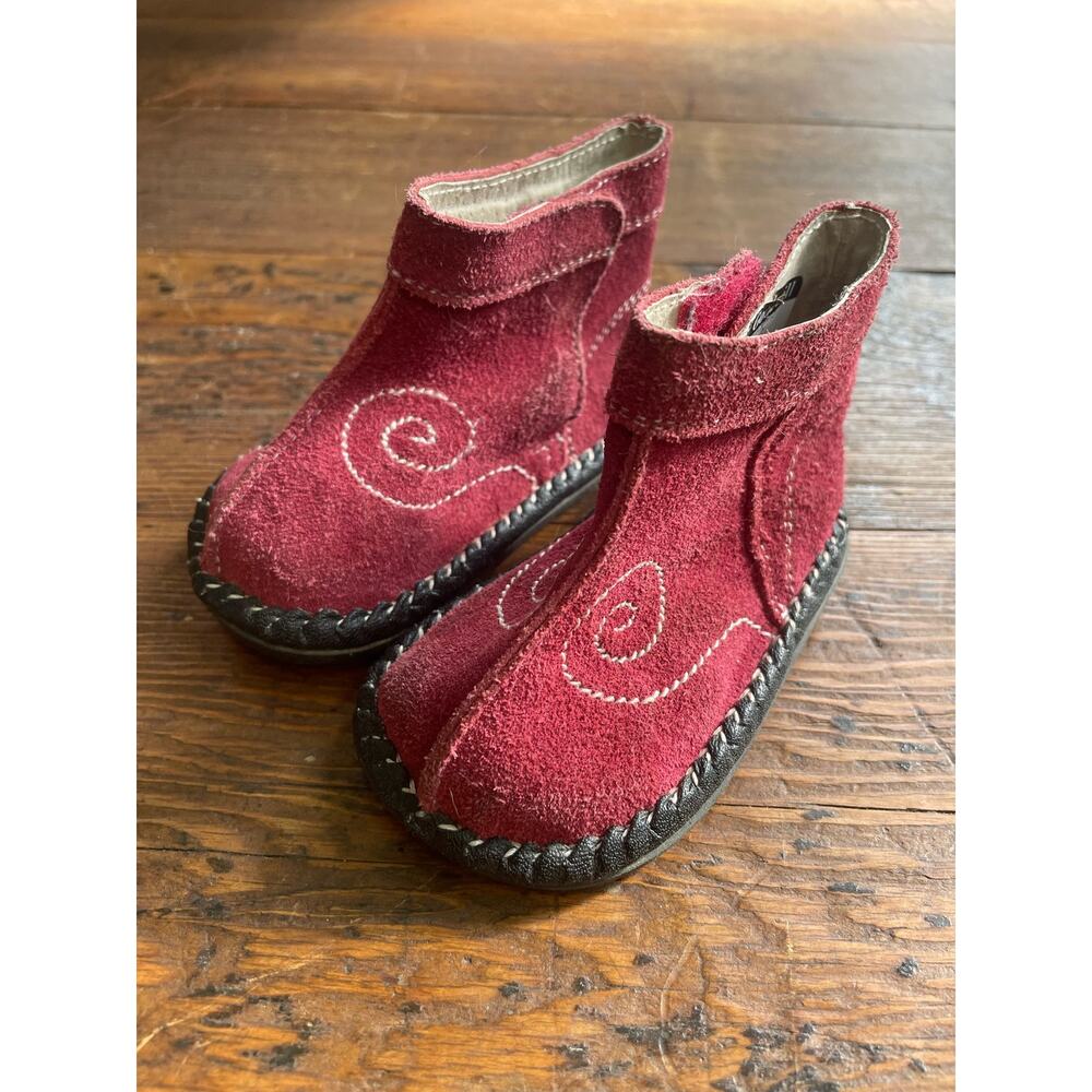 See Kai Run Kids Size 3 Booties Red‎ Shoes Soft Sole Early Walkers